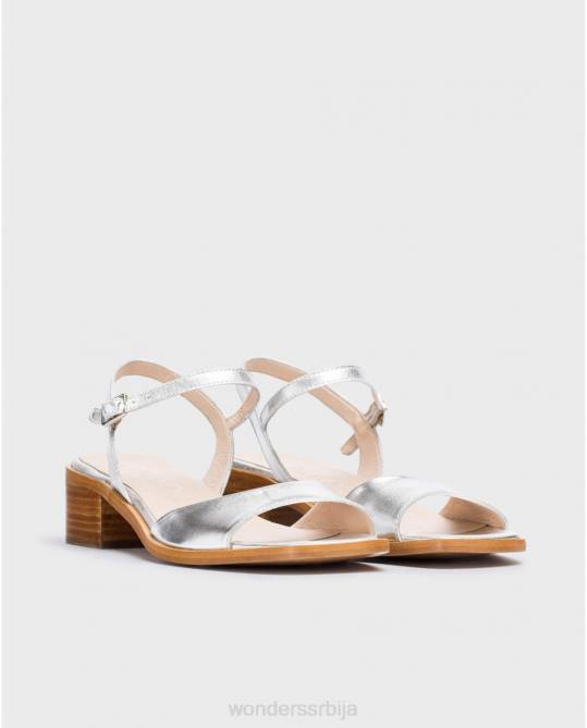 плата сребрна металик лумина сандала Жене Wonders 2NZV343 обућа