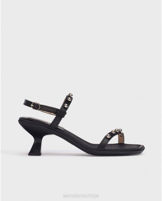 црна црна гено сандале Жене Wonders 2NZV346 обућа