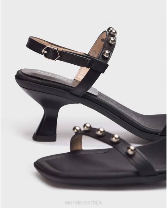 црна црна гено сандале Жене Wonders 2NZV346 обућа