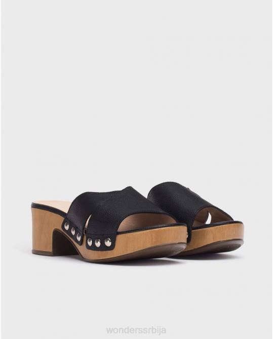 црне сандале црне марта Жене Wonders 2NZV38 обућа