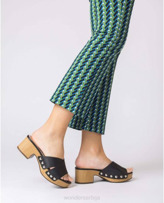 црне сандале црне марта Жене Wonders 2NZV38 обућа