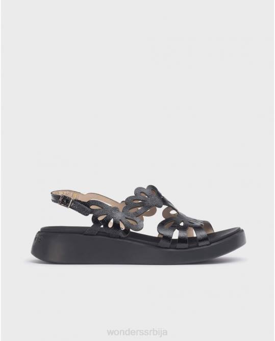 црна црна маргарита сандала Жене Wonders 2NZV39 обућа