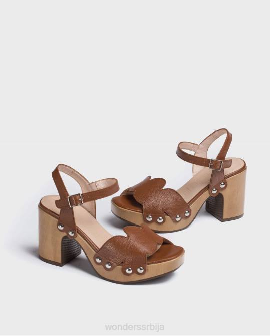 цуеро плетене кожне сандале Жене Wonders 2NZV407 обућа