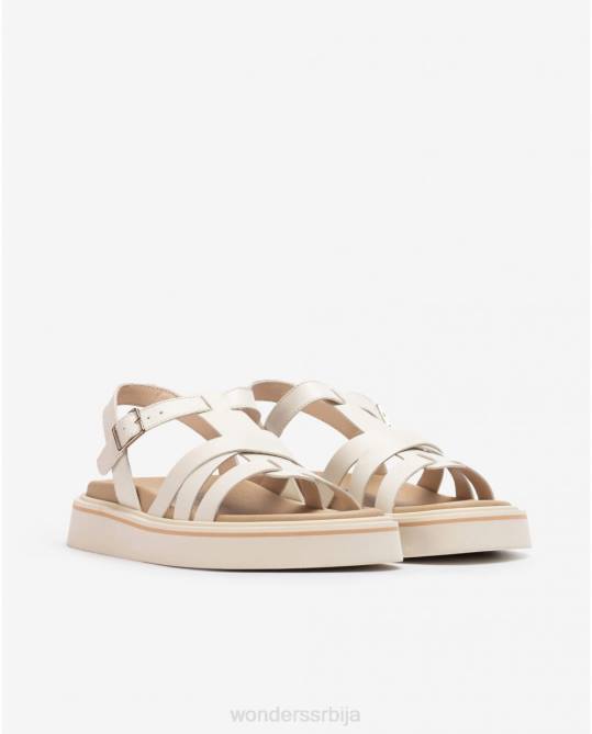 сиво бела сандала са адри Жене Wonders 2NZV408 обућа