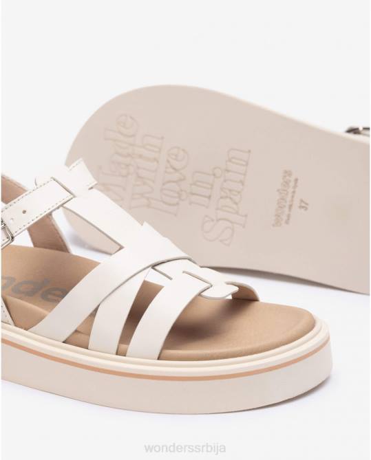 сиво бела сандала са адри Жене Wonders 2NZV408 обућа