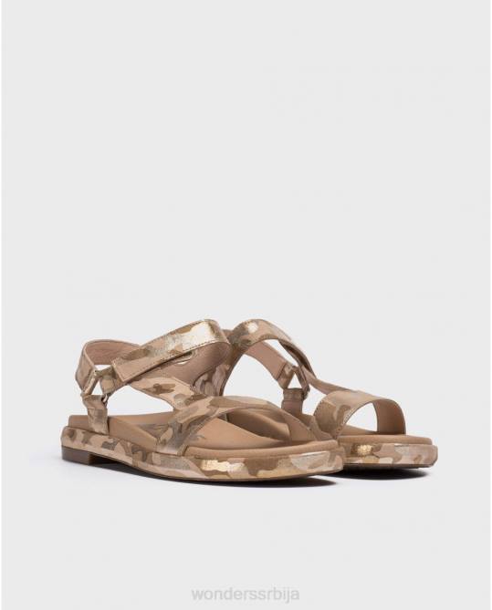 платино рељефна био сандале Жене Wonders 2NZV409 обућа