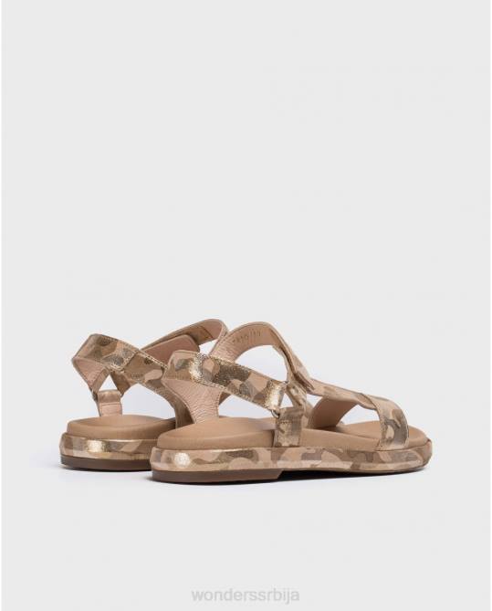 платино рељефна био сандале Жене Wonders 2NZV409 обућа