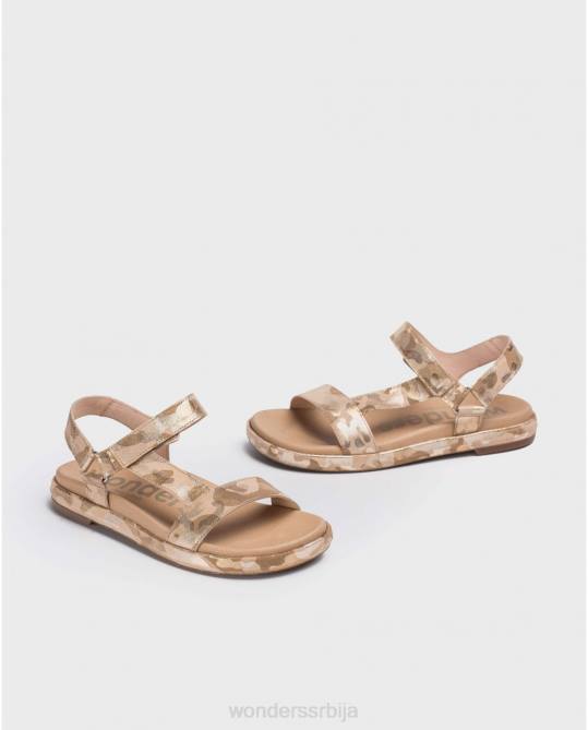 платино рељефна био сандале Жене Wonders 2NZV409 обућа