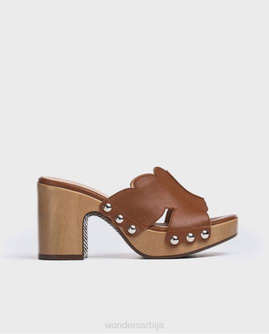 цуеро цуеро кожна платформа кломпа Жене Wonders 2NZV410 обућа