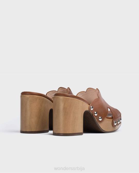 цуеро цуеро кожна платформа кломпа Жене Wonders 2NZV410 обућа