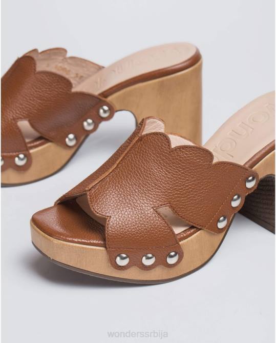 цуеро цуеро кожна платформа кломпа Жене Wonders 2NZV410 обућа