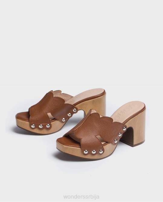 цуеро цуеро кожна платформа кломпа Жене Wonders 2NZV410 обућа