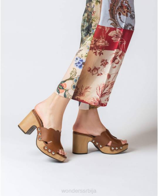 цуеро цуеро кожна платформа кломпа Жене Wonders 2NZV410 обућа