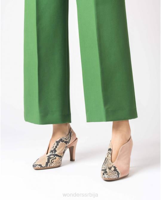 Пало/нуде кожна ципела у облику слова В Жене Wonders 2NZV414 обућа