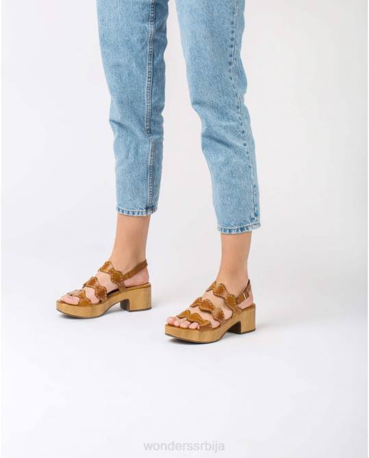 сандала цонац са металним детаљима на каишу Жене Wonders 2NZV426 обућа