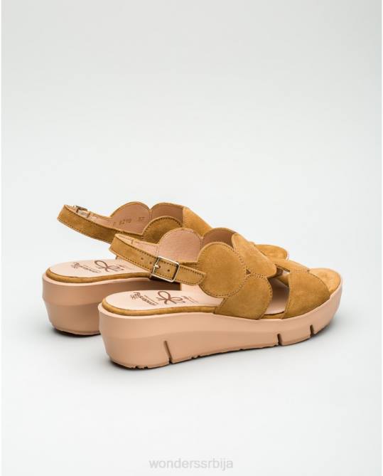 сандала од пешчане антилоп коже са детаљима у кругу Жене Wonders 2NZV455 обућа