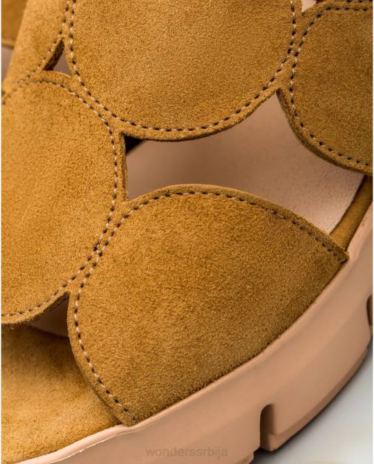 сандала од пешчане антилоп коже са детаљима у кругу Жене Wonders 2NZV455 обућа