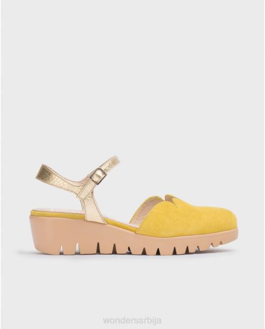 лима/златно зелена каравака сандала Жене Wonders 2NZV46 обућа