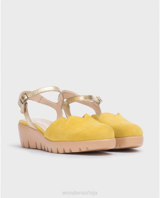 лима/златно зелена каравака сандала Жене Wonders 2NZV46 обућа