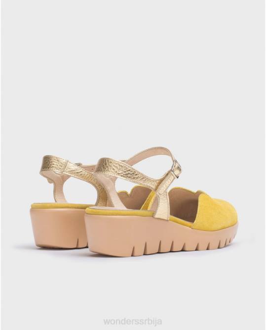 лима/златно зелена каравака сандала Жене Wonders 2NZV46 обућа