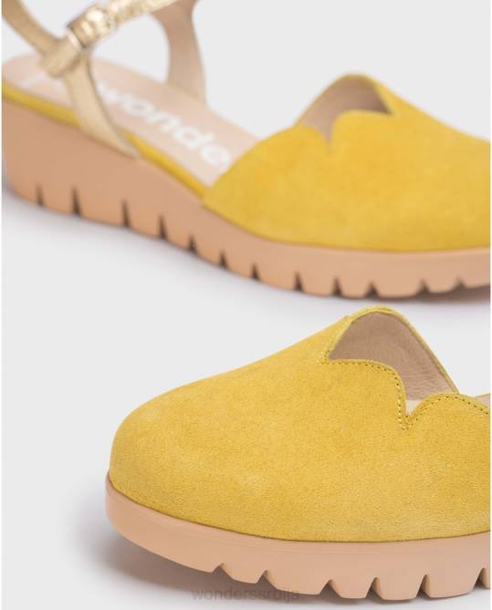 лима/златно зелена каравака сандала Жене Wonders 2NZV46 обућа