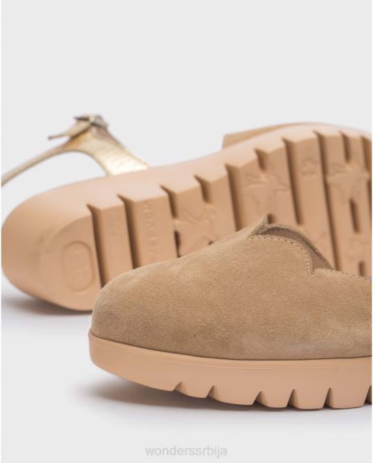 сандала од песка/златно браон караваке Жене Wonders 2NZV48 обућа