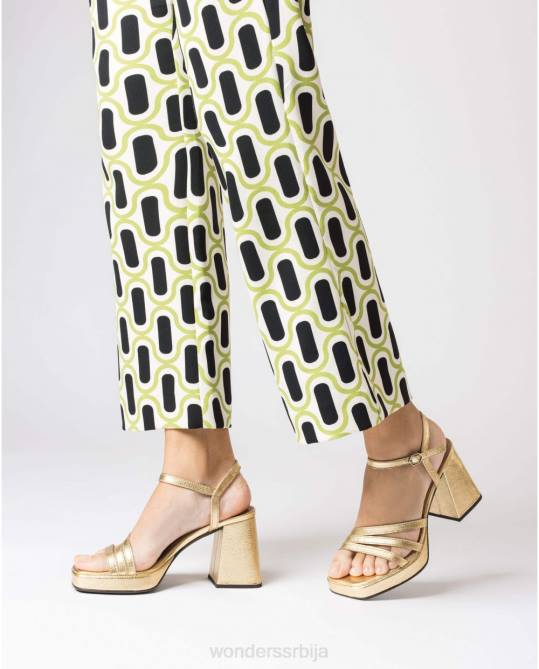 златна платинаста љубавна сандала Жене Wonders 2NZV49 обућа