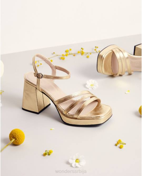 златна платинаста љубавна сандала Жене Wonders 2NZV49 обућа