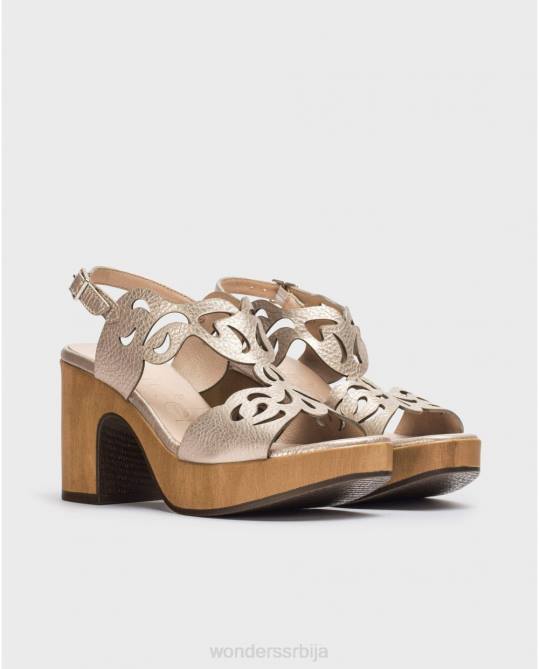 платино црне леки сандале Жене Wonders 2NZV55 обућа