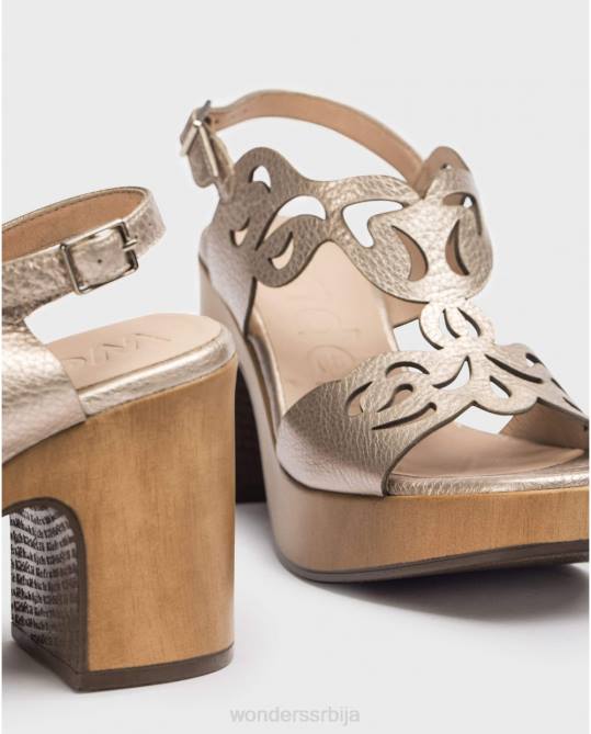 платино црне леки сандале Жене Wonders 2NZV55 обућа