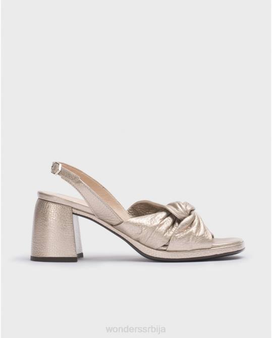 платино златна дивља сандала Жене Wonders 2NZV61 обућа