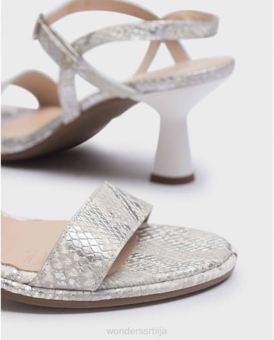 плата сребрна кокос сандала Жене Wonders 2NZV66 обућа