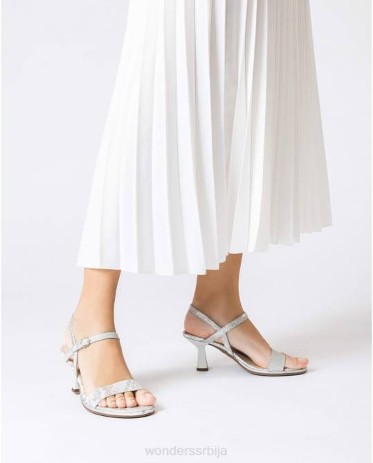 плата сребрна кокос сандала Жене Wonders 2NZV66 обућа