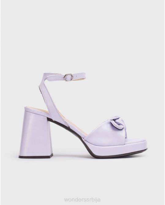 црна лекси сандале боје лаванде Жене Wonders 2NZV71 обућа