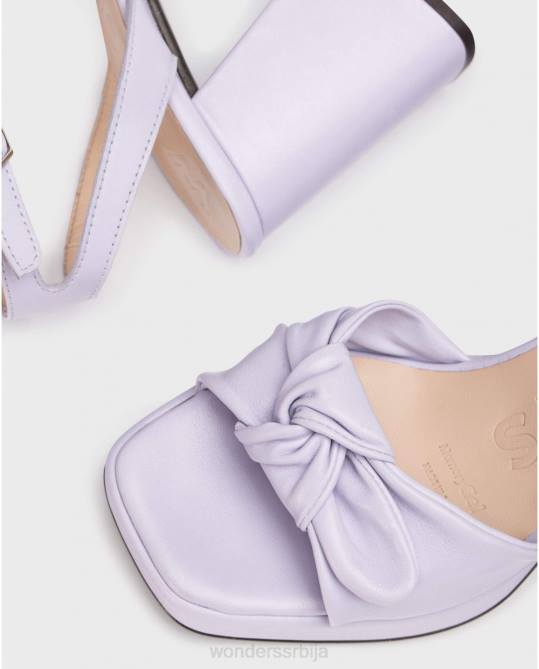 црна лекси сандале боје лаванде Жене Wonders 2NZV71 обућа