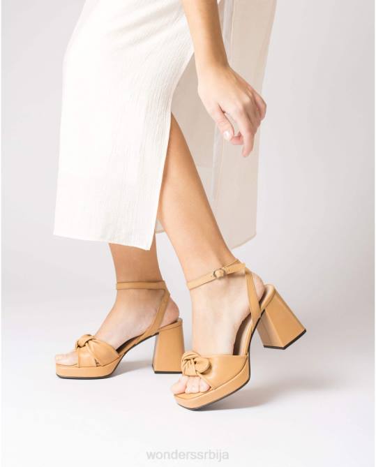 пешчана црна лекси сандале Жене Wonders 2NZV73 обућа