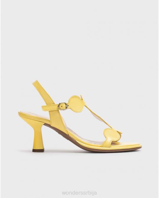 лима жута нацртана сандала Жене Wonders 2NZV75 обућа