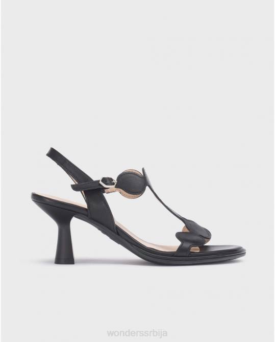 црна црна извучена сандала Жене Wonders 2NZV76 обућа