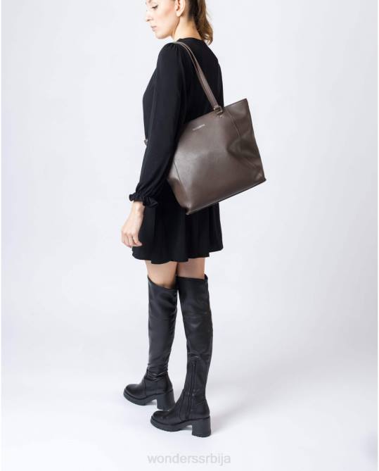 маррон браон зури торба Жене Wonders 2NZV388 прибор