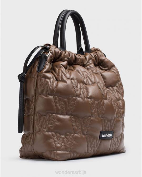 маррон/нег црна лекси торба Жене Wonders 2NZV391 прибор