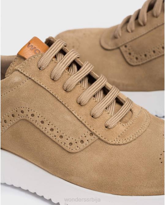 патике од перфориране коже од песка мушкарци Wonders 2NZV360 обућа