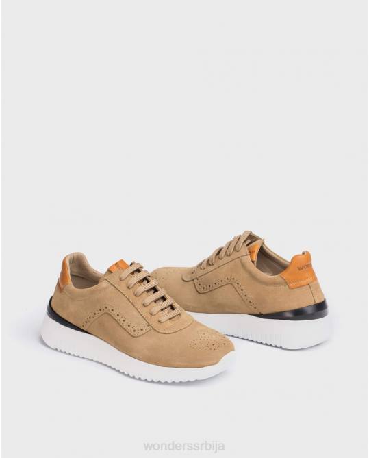 патике од перфориране коже од песка мушкарци Wonders 2NZV360 обућа