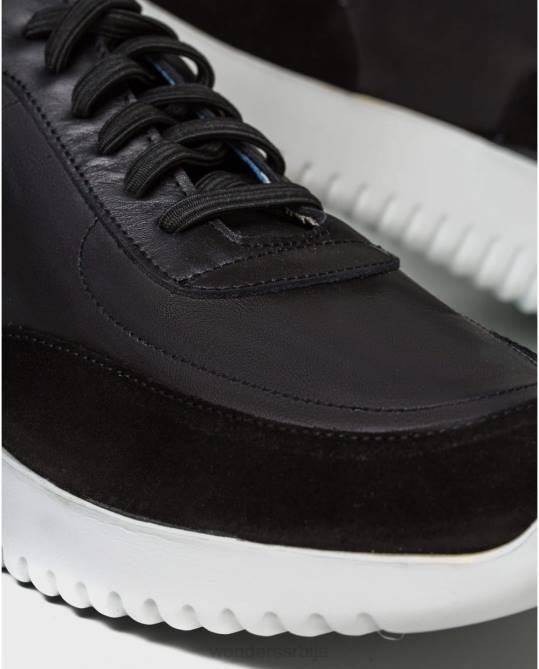 Негро/офф кожне патике са еластичним затварањем мушкарци Wonders 2NZV451 обућа